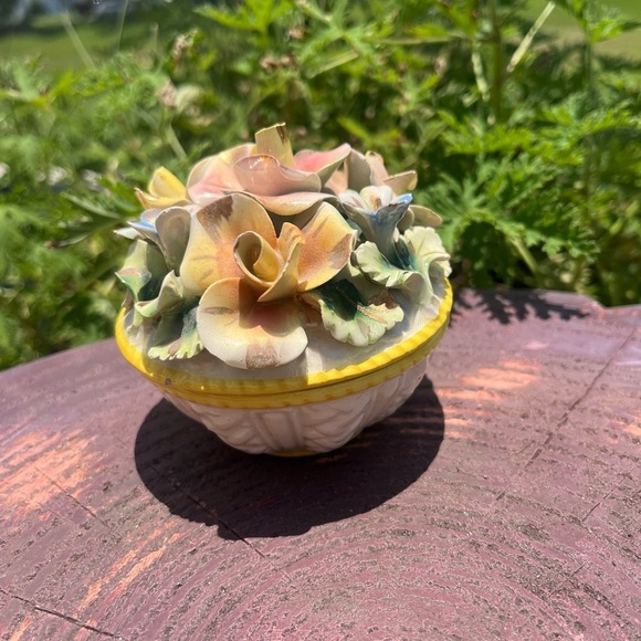 Antique Capodimonte Italy Porcelain Candy Dish/Trinket Dish. - Picture 8 of 16